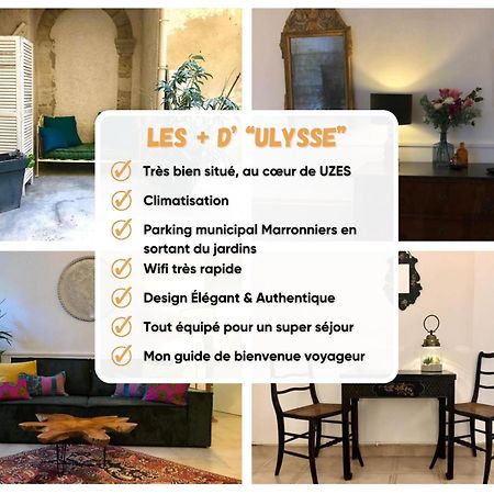 Ulysse, Appartement Spacieux Au Centre Historique D'Uzes En Rez-De-Chaussee Avec Exterieur, Proche Parking Des Marroniers Kültér fotó