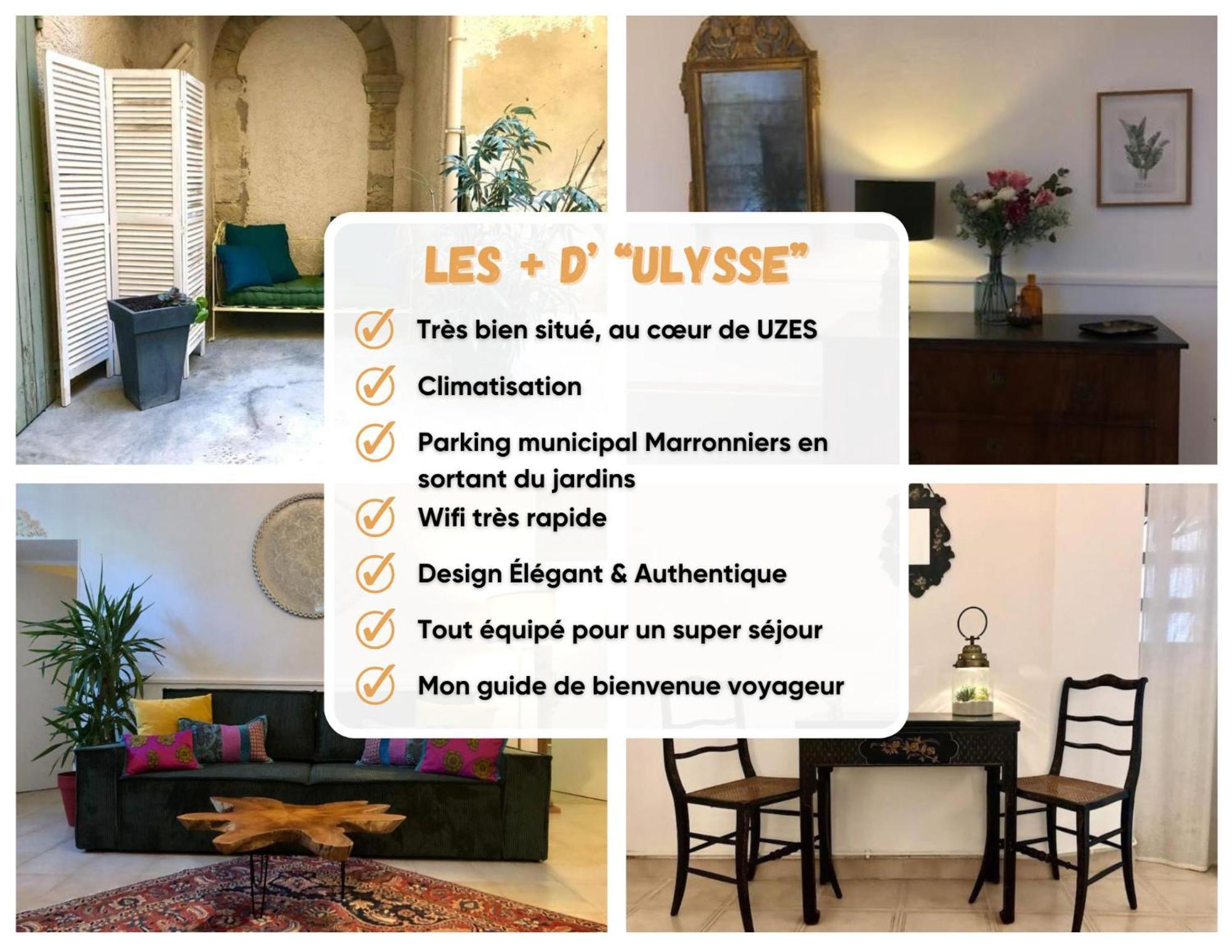 Ulysse, Appartement Spacieux Au Centre Historique D'Uzes En Rez-De-Chaussee Avec Exterieur, Proche Parking Des Marroniers Kültér fotó